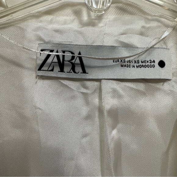 COPY - Zara Limited Edition Oyster White Flowing Blazer Size XS 8344 583 251 - Picture 6 of 15